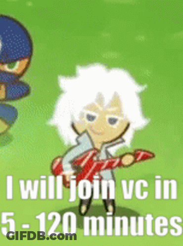 A Cookie Run Character Is Playing A Guitar In A Video Game . GIF