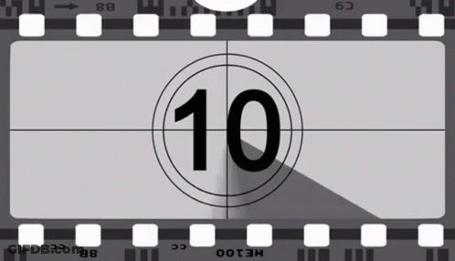 Countdown Clock With Number 10 GIF