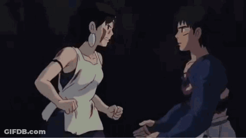 Anime Characters Hugging In Dark Room GIF