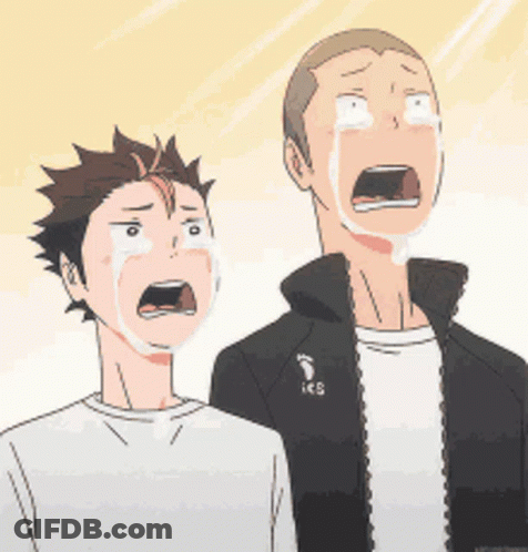 A Couple Of Anime Characters One Of Which Is Wearing A Ics Jacket GIF