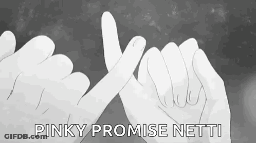 A Couple Of Hands Are Making A Pinky Promise . GIF