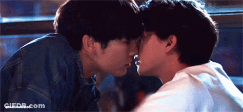 Men Kissing Forehead GIF