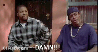 A Couple Of Men Are Sitting Next To Each Other On A Porch . GIF