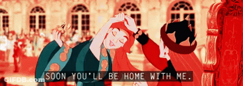 A Couple Of People Dancing With The Words Soon You Ll Be Home With Me GIF