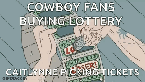 A Cowboy Fans Buying Lottery Caitlynne Picking Tickets Ad GIF
