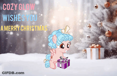 A Cozy Glow Wishes You A Merry Christmas Card GIF