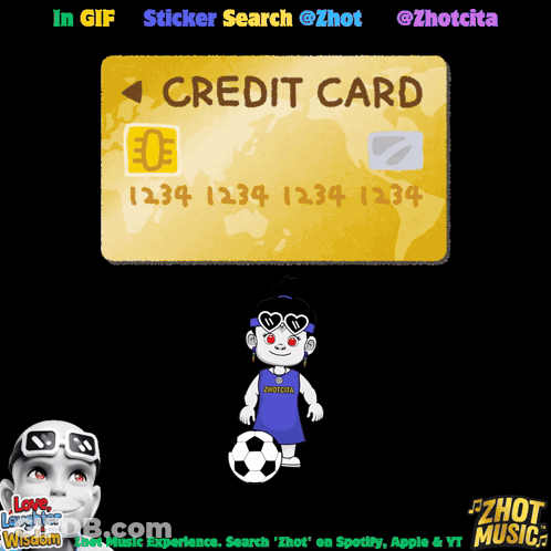 A Credit Card With The Numbers 1234 1234 1234 On It GIF
