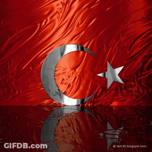 A Crescent Moon And Star On A Red Background With The Website Tam35.blogspot.com GIF