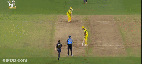 Cricket Field With Advertisements GIF