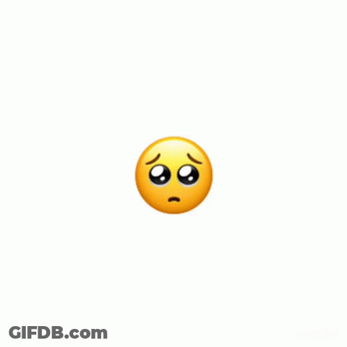 A Crying Emoji With Tears Coming Out Of Its Eyes On A White Background . GIF