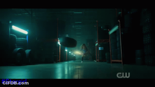 A Cw Logo Can Be Seen In The Corner Of A Screen GIF