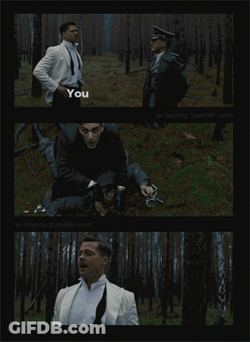 A Damn Good Deal Poster Shows A Man In A White Suit And Tie GIF