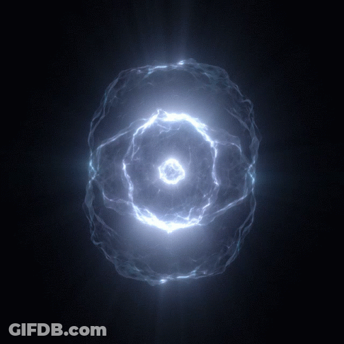 A Dark Background With A Circle Of Light In The Center GIF