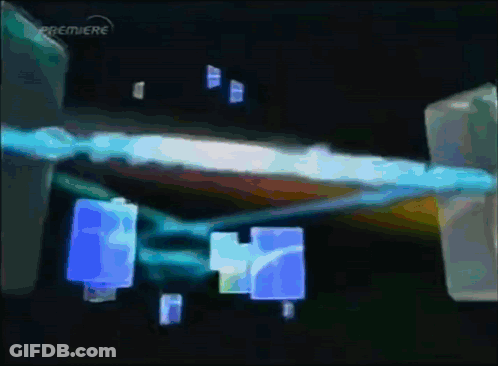 A Dark Background With A Premiere Logo On The Top Left GIF