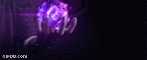 A Dark Background With A Purple Glowing Object In The Middle And The Word Rap Written In White GIF
