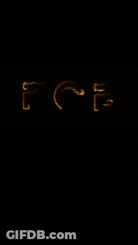 A Dark Background With The Words Rob Win Written In Flames GIF