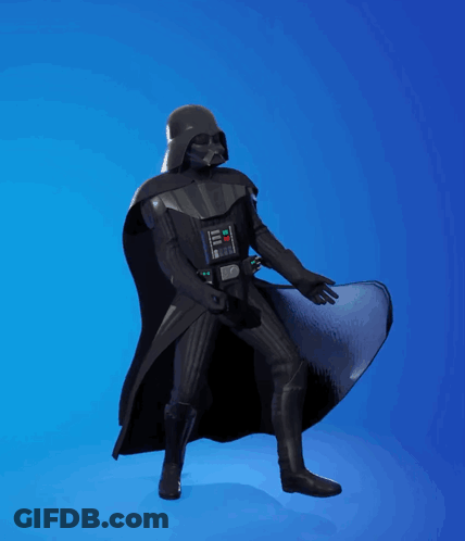 Darth Vader Action Figure Floating GIF