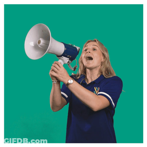 A Day Communicate With Megaphone GIF