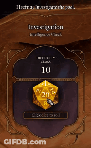 A Dice With A Difficulty Class Of 10 GIF