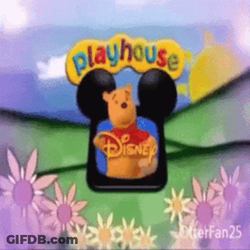 A Disney Playhouse Advertisement With Winnie The Pooh GIF