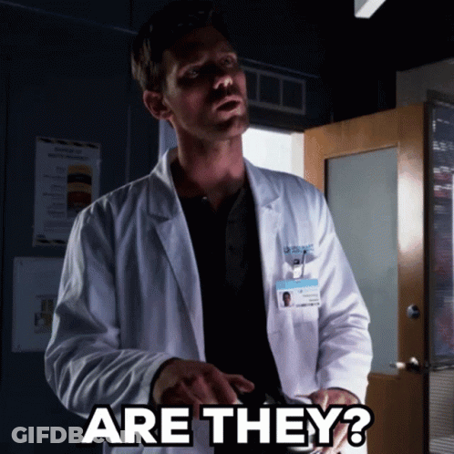 A Doctor In A Lab Coat Says Are They GIF