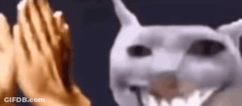 A Dog Is Giving A High Five To A Person . GIF