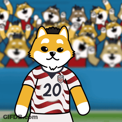 A Dog Wearing A Jersey With The Number 20 GIF