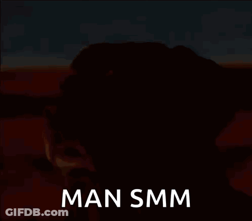 A Dog With The Words Man Smm Written On It GIF