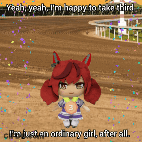 A Doll With The Number 3 On Her Shirt GIF
