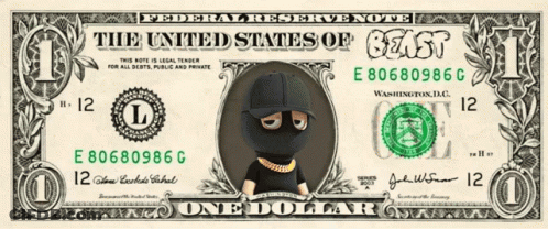 A Dollar Bill From The United States Of America GIF