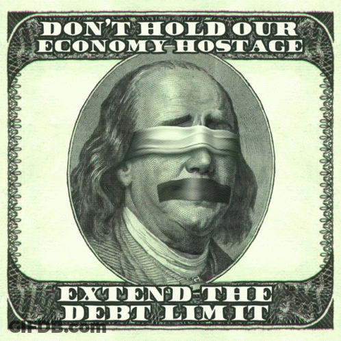 Dollar Bill With Franklin And Don't Hold Economy Hostage GIF