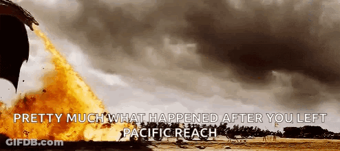 A Dragon Is Flying Through The Air With A Flame Coming Out Of Its Mouth . GIF
