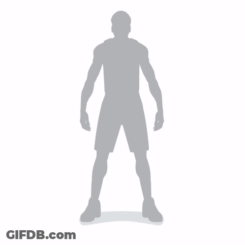 A Drawing Of A Basketball Player With The Number 0 GIF