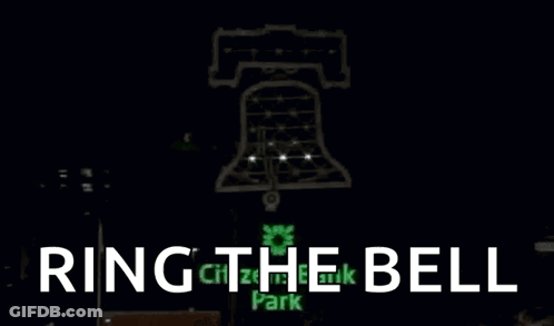 A Drawing Of A Bell With The Words Ring The Bell Written Below It GIF