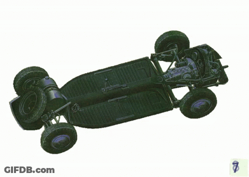 A Drawing Of A Black Car With The Number 1 On The Bottom GIF