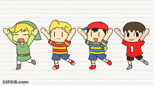 A Drawing Of A Boy In A Red Shirt With The Letter I GIF