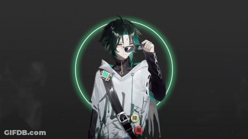 A Drawing Of A Boy Wearing Sunglasses And A White Hoodie GIF