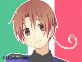 A Drawing Of A Boy With A Long Tail GIF