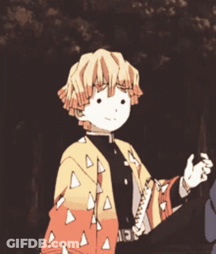 A Drawing Of A Boy With A Sword And Flowers Around Him GIF