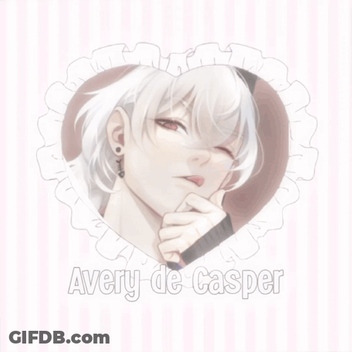 A Drawing Of A Boy With The Name Avery De Casper GIF