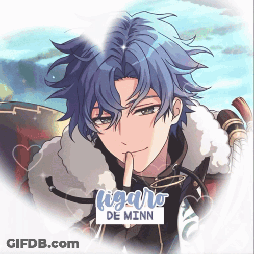 A Drawing Of A Boy With The Name Figaro De Minn GIF