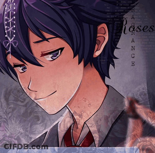 A Drawing Of A Boy With The Word Roses Written On It GIF