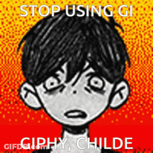 A Drawing Of A Boy With The Words Stop Using Gi Giphy Childe On It GIF