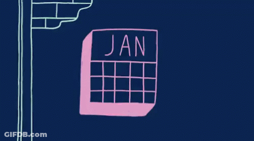 A Drawing Of A Calendar That Says Apr And Mar On It GIF