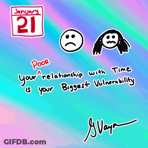A Drawing Of A Calendar With The Date January 21 On It GIF