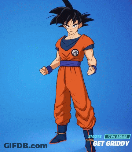A Drawing Of A Cartoon Character Called Goku GIF