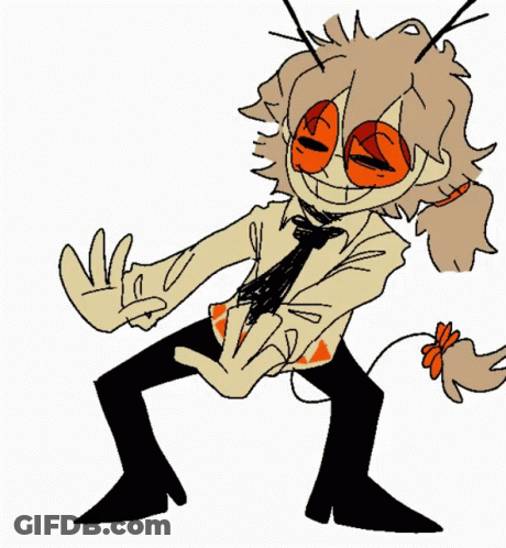 A Drawing Of A Cartoon Character Wearing A Tie And Sunglasses . GIF
