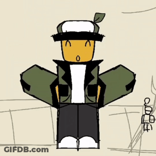 Cartoon Character With Hat And Jacket GIF