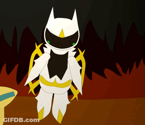 A Drawing Of A Cartoon Character With A Yellow Belt GIF