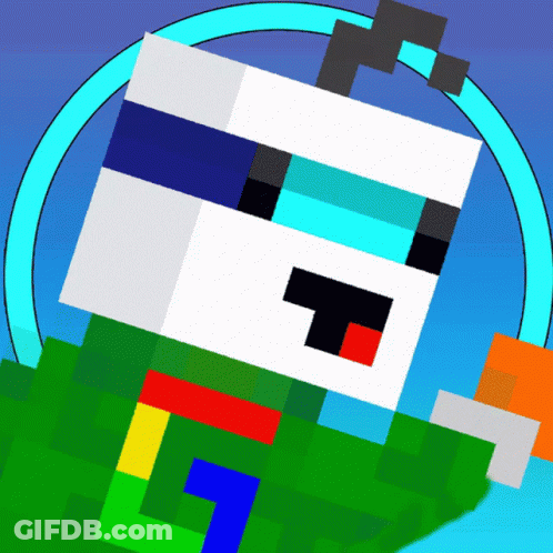 A Drawing Of A Cartoon Character With The Letter G In The Corner GIF